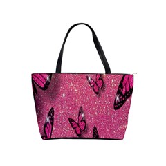 Butterfly, Girl, Pink, Wallpaper Classic Shoulder Handbag by nateshop