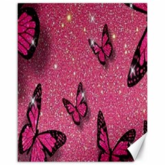 Butterfly, Girl, Pink, Wallpaper Canvas 16  X 20  by nateshop