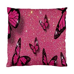 Butterfly, Girl, Pink, Wallpaper Standard Cushion Case (one Side)