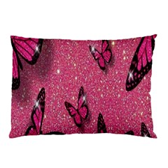 Butterfly, Girl, Pink, Wallpaper Pillow Case by nateshop