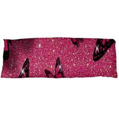 Butterfly, Girl, Pink, Wallpaper Body Pillow Case (dakimakura) by nateshop