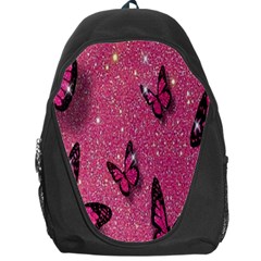 Butterfly, Girl, Pink, Wallpaper Backpack Bag by nateshop