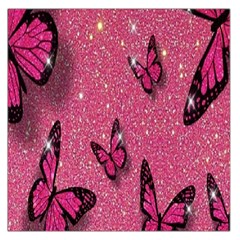 Butterfly, Girl, Pink, Wallpaper Square Satin Scarf (36  X 36 ) by nateshop