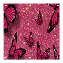 Butterfly, Girl, Pink, Wallpaper Banner And Sign 3  X 3  by nateshop