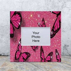 Butterfly, Girl, Pink, Wallpaper White Box Photo Frame 4  X 6  by nateshop