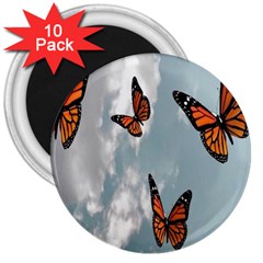 Aesthetic Butterfly , Butterflies, Nature, 3  Magnets (10 Pack)  by nateshop