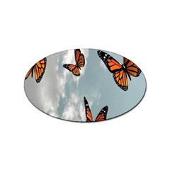 Aesthetic Butterfly , Butterflies, Nature, Sticker (oval) by nateshop