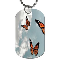 Aesthetic Butterfly , Butterflies, Nature, Dog Tag (one Side) by nateshop