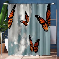 Aesthetic Butterfly , Butterflies, Nature, Shower Curtain 60  X 72  (medium)  by nateshop