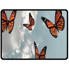 Aesthetic Butterfly , Butterflies, Nature, Fleece Blanket (large) by nateshop