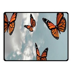 Aesthetic Butterfly , Butterflies, Nature, Two Sides Fleece Blanket (small) by nateshop