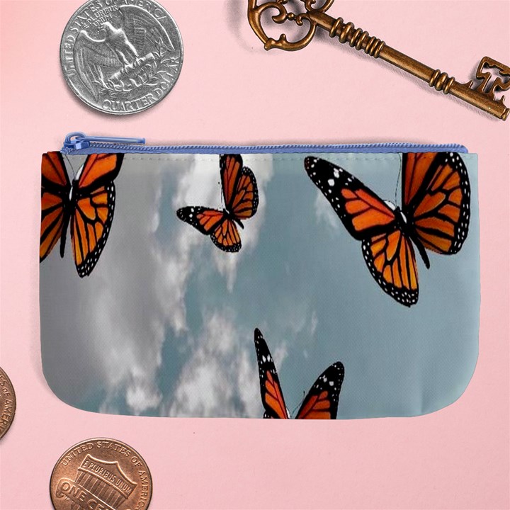 Aesthetic Butterfly , Butterflies, Nature, Large Coin Purse