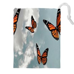 Aesthetic Butterfly , Butterflies, Nature, Drawstring Pouch (4xl) by nateshop