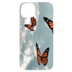 Aesthetic Butterfly , Butterflies, Nature, Iphone 14 Plus Black Uv Print Case by nateshop