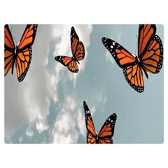 Aesthetic Butterfly , Butterflies, Nature, Two Sides Premium Plush Fleece Blanket (extra Small) by nateshop