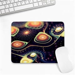 Psychedelic Trippy Abstract 3d Digital Art Small Mousepad by Bedest