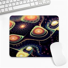 Psychedelic Trippy Abstract 3d Digital Art Large Mousepad by Bedest