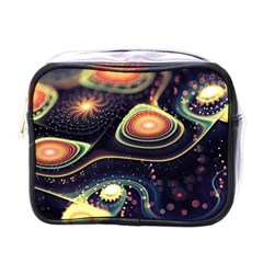 Psychedelic Trippy Abstract 3d Digital Art Mini Toiletries Bag (one Side) by Bedest