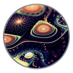 Psychedelic Trippy Abstract 3d Digital Art Wireless Fast Charger(white) by Bedest