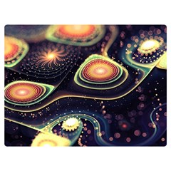 Psychedelic Trippy Abstract 3d Digital Art Two Sides Premium Plush Fleece Blanket (extra Small) by Bedest