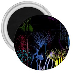 Art Design Graphic Neon Tree Artwork 3  Magnets by Bedest