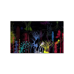 Art Design Graphic Neon Tree Artwork Sticker Rectangular (10 Pack) by Bedest