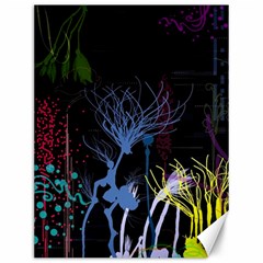 Art Design Graphic Neon Tree Artwork Canvas 12  X 16  by Bedest