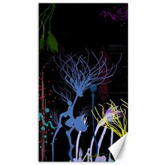 Art Design Graphic Neon Tree Artwork Canvas 40  X 72  by Bedest