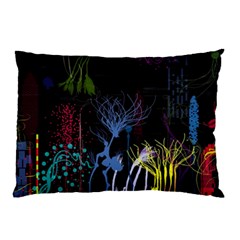 Art Design Graphic Neon Tree Artwork Pillow Case (two Sides) by Bedest