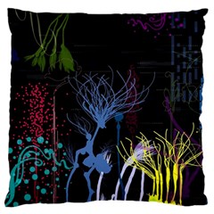 Art Design Graphic Neon Tree Artwork Standard Premium Plush Fleece Cushion Case (one Side) by Bedest