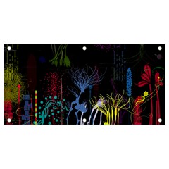 Art Design Graphic Neon Tree Artwork Banner And Sign 4  X 2 