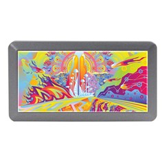 Multicolored Optical Illusion Painting Psychedelic Digital Art Memory Card Reader (mini) by Bedest