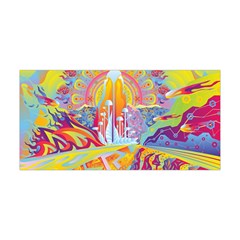 Multicolored Optical Illusion Painting Psychedelic Digital Art Yoga Headband by Bedest