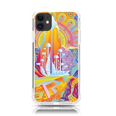 Multicolored Optical Illusion Painting Psychedelic Digital Art Iphone 11 Tpu Uv Print Case by Bedest