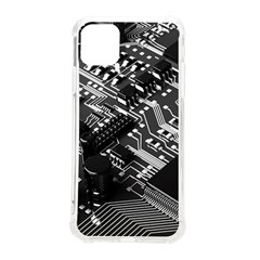 Black And Gray Circuit Board Computer Microchip Digital Art Iphone 11 Pro Max 6 5 Inch Tpu Uv Print Case by Bedest