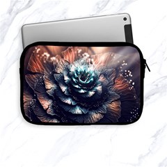 Blue And Brown Flower 3d Abstract Fractal Apple Ipad Mini Zipper Cases by Bedest