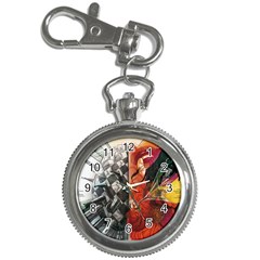 Left And Right Brain Illustration Splitting Abstract Anatomy Key Chain Watches by Bedest