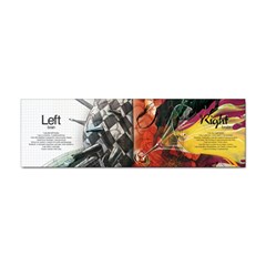 Left And Right Brain Illustration Splitting Abstract Anatomy Sticker (bumper) by Bedest