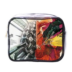 Left And Right Brain Illustration Splitting Abstract Anatomy Mini Toiletries Bag (one Side) by Bedest