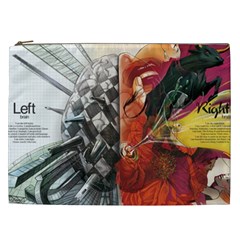 Left And Right Brain Illustration Splitting Abstract Anatomy Cosmetic Bag (xxl) by Bedest