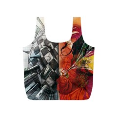 Left And Right Brain Illustration Splitting Abstract Anatomy Full Print Recycle Bag (s) by Bedest