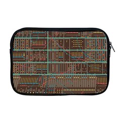 Digital Art Moog Music Synthesizer Vintage Apple Macbook Pro 17  Zipper Case by Bedest