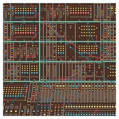 Digital Art Moog Music Synthesizer Vintage Lightweight Scarf  by Bedest