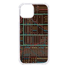 Digital Art Moog Music Synthesizer Vintage Iphone 14 Tpu Uv Print Case by Bedest