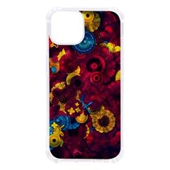 Psychedelic Digital Art Colorful Flower Abstract Multi Colored Iphone 13 Tpu Uv Print Case by Bedest