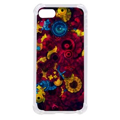 Psychedelic Digital Art Colorful Flower Abstract Multi Colored Iphone Se by Bedest