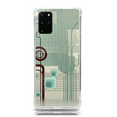 Green Red And White Line Digital Abstract Art Samsung Galaxy S20plus 6 7 Inch Tpu Uv Case by Bedest