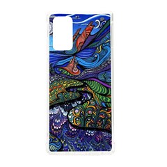 Multicolored Abstract Painting Artwork Psychedelic Colorful Samsung Galaxy Note 20 Tpu Uv Case by Bedest