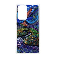 Multicolored Abstract Painting Artwork Psychedelic Colorful Samsung Galaxy Note 20 Ultra Tpu Uv Case by Bedest