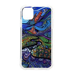 Multicolored Abstract Painting Artwork Psychedelic Colorful Iphone 11 Tpu Uv Print Case by Bedest